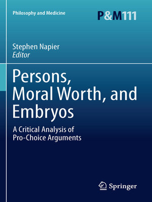 cover image of Persons, Moral Worth, and Embryos